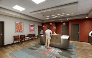 Interior rendering of the Gaming Administration Building