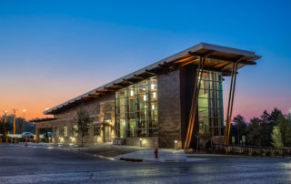 Exterior photo of the Chickasaw Nation Recreational Area Visitor Center